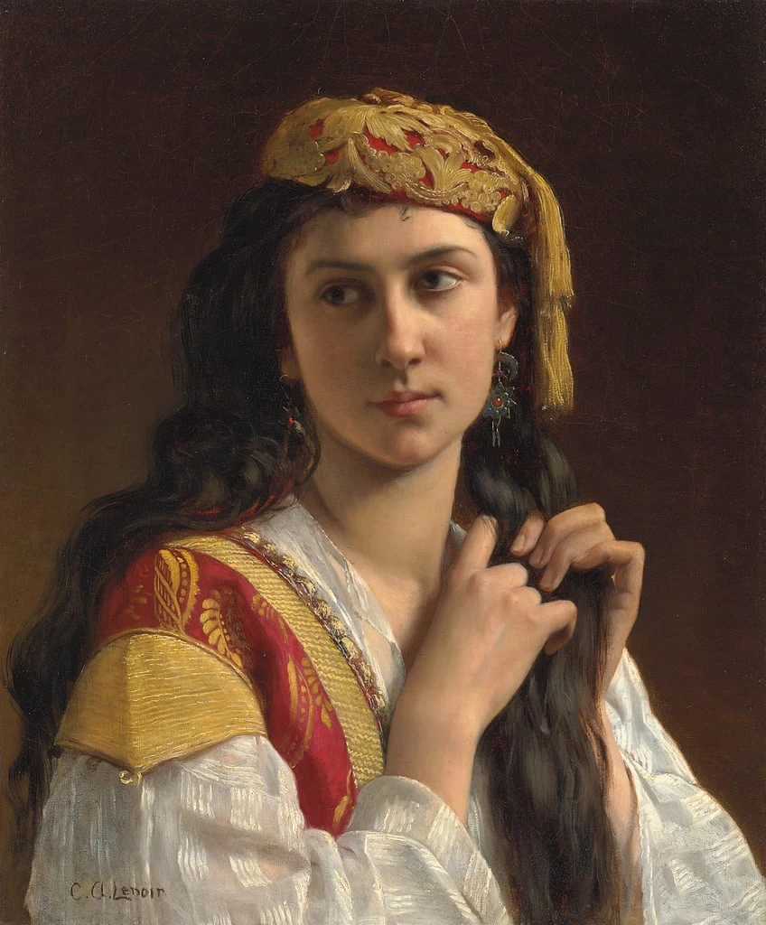 Ritratto di giovane ragazza greca